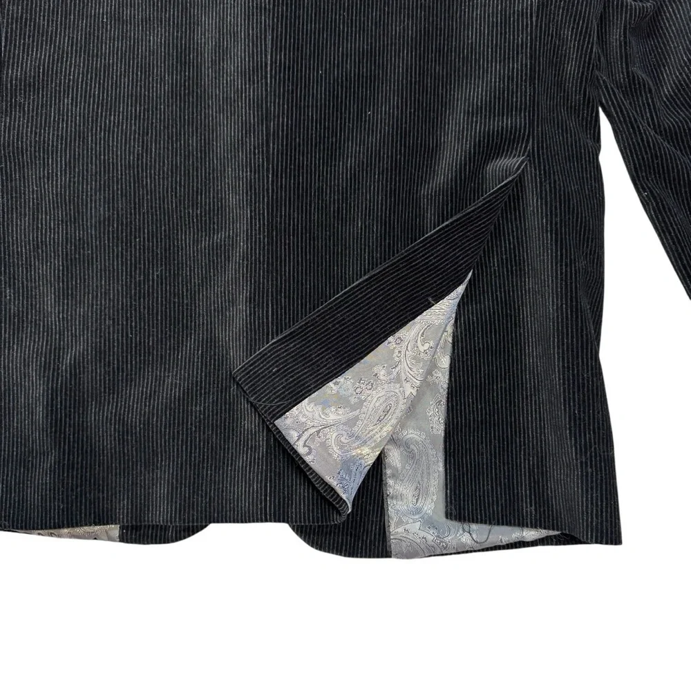 Assets Andrew Fezza Black Corduroy Blazer Size 38R
